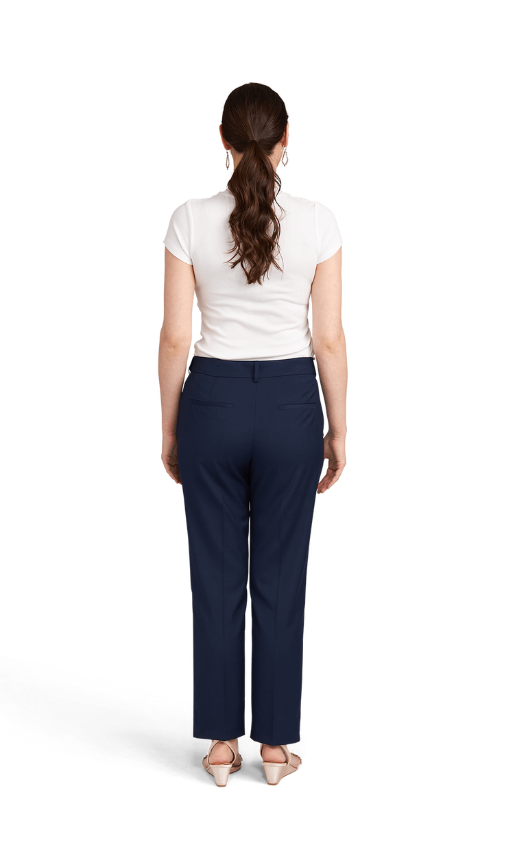 Women's Navy Stretch Suit Separates Pants
